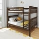 preview thumbnail 4 of 47, Max and Lily Full over Full Bunk Bed Walnut