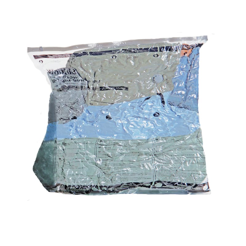 Laundry 360 White Nylon Air-Tight Jumbo Cube Vacuum Storage Bags - 35"Wx15.5"Dx43"H