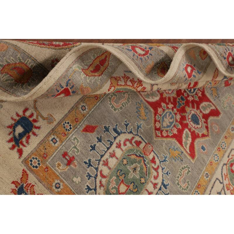 Traditional Kazak Oriental Area Rug Hand-Knotted Bedroom Wool Carpet - 5'9" x 7'11"