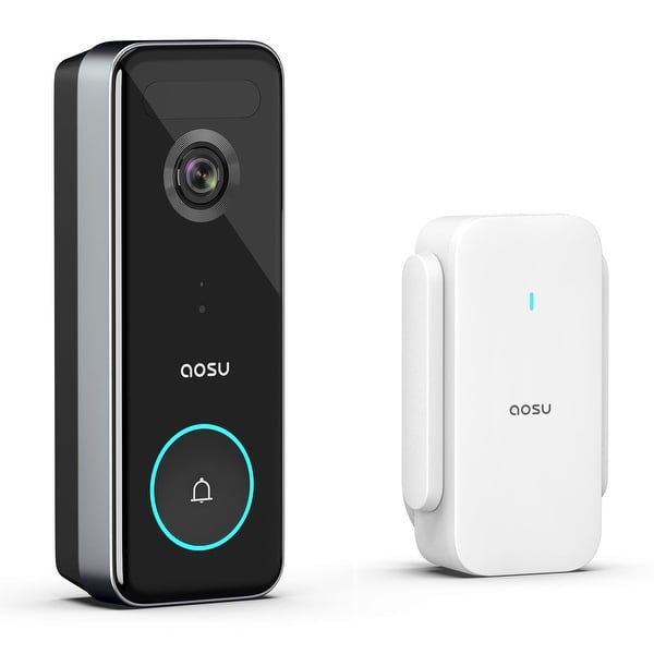 Aosu Wireless Motion Detection Smart Video Doorbell Camera with 180 Day  Battery - 1.23 - Bed Bath & Beyond - 36188710