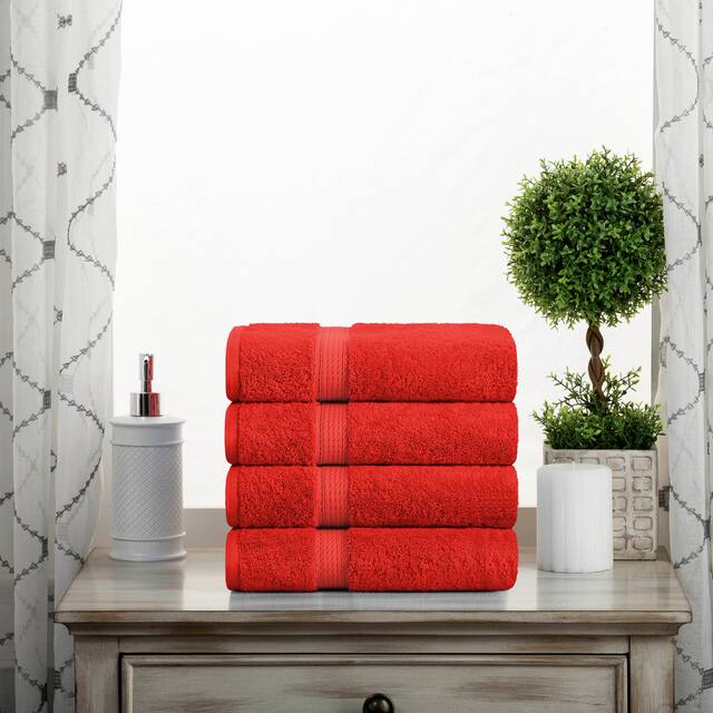 Marche Egyptian Cotton 4 Piece Hand Towel Set by Miranda Haus
