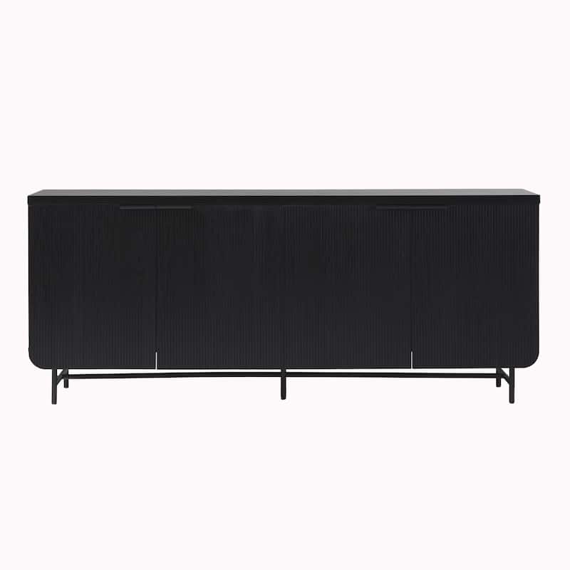 Middlebrook Minimal Fluted Four-Door Buffet Sideboard