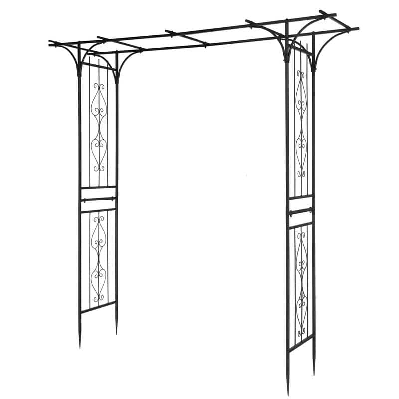 Garden Iron Arbor - Black