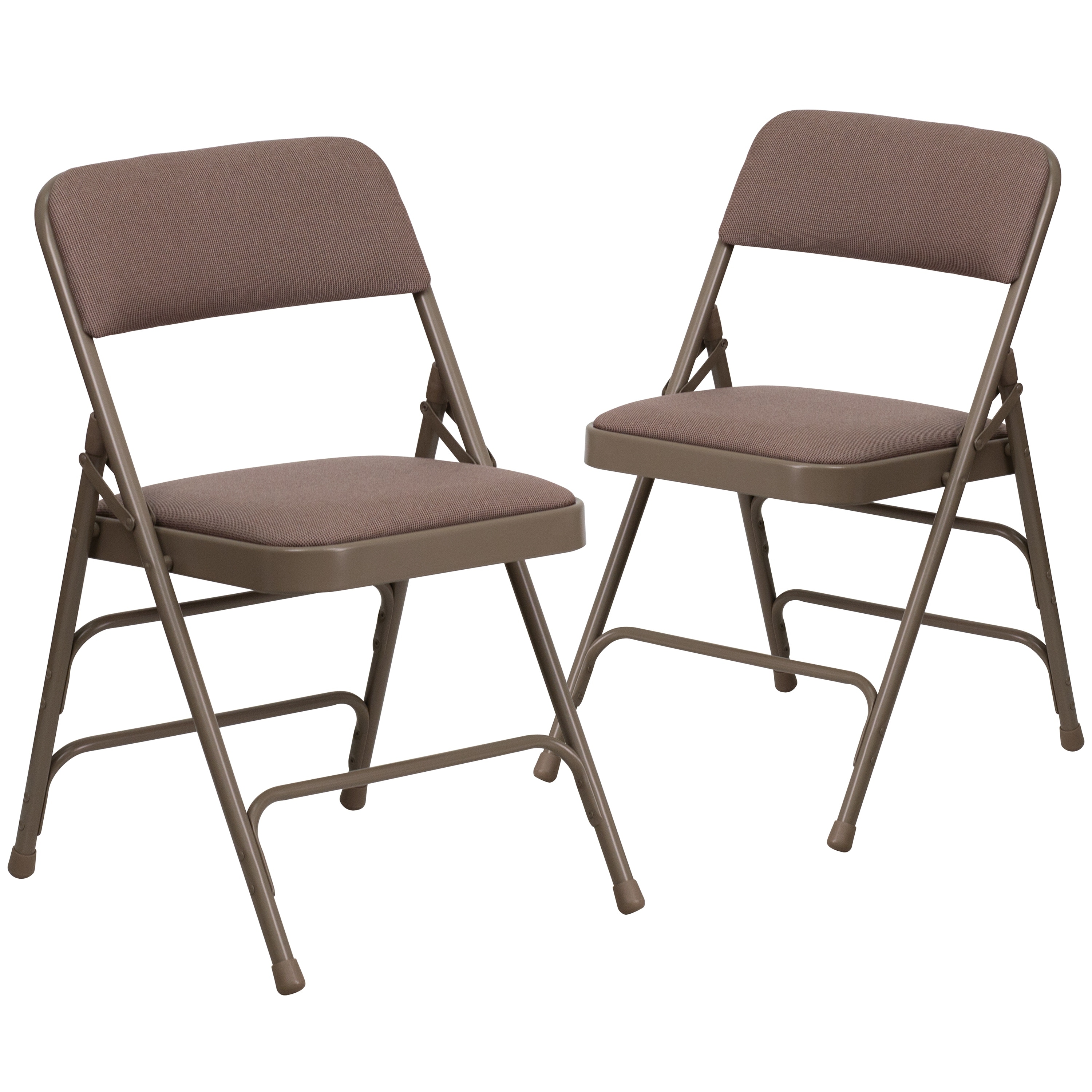 Set of 2 Metal Folding Chairs with Padded Seats On Sale Bed