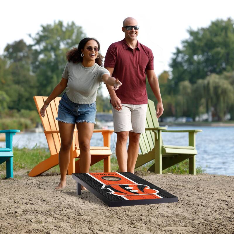 Cincinnati Bengals NFL Compact 2x3 Tailgate Cornhole Board Set