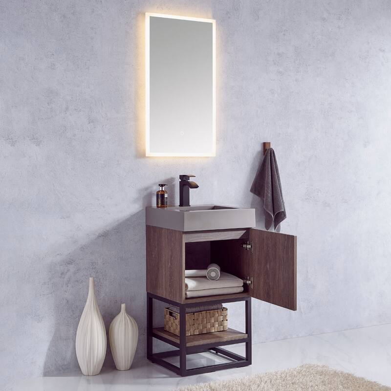 Miseno MV789018B Alistair 18" Free Standing Single Basin Vanity Set