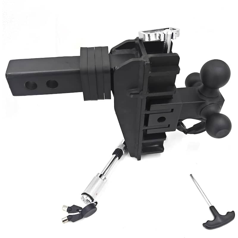 Ball Adjustable Trailer Hitch, Drop Ball Hitch Fits 2.5-Inch Receiver