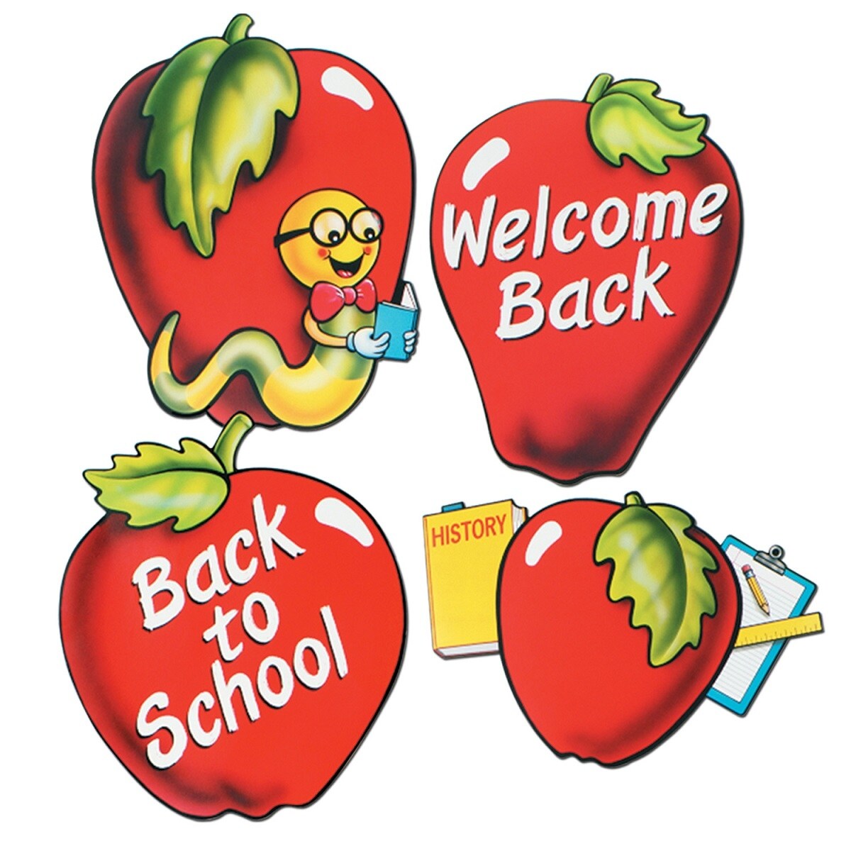 Shop Club Pack Of 48 Back To School Themed Red Apple Cutout