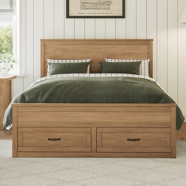 Wood Storage Bed Frame with 6 Drawers - On Sale - Bed Bath