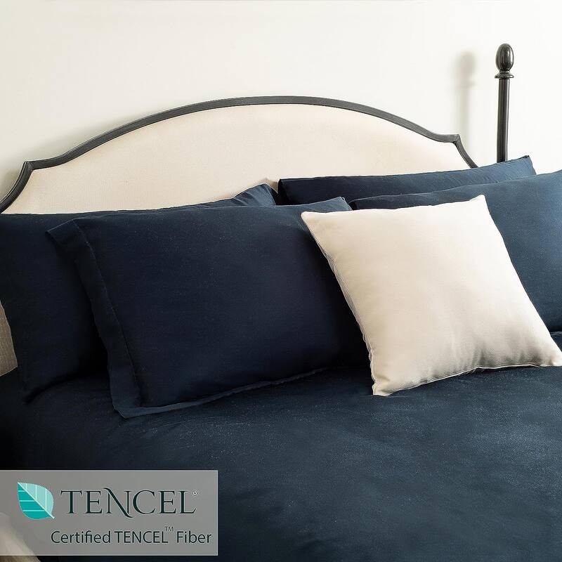 100% Eucalyptus Lyocell Tencel Duvet Cover, Naturally Cooling, Super Soft, Moisture-Wicking, Smooth & Breathable 8 Internal Ties