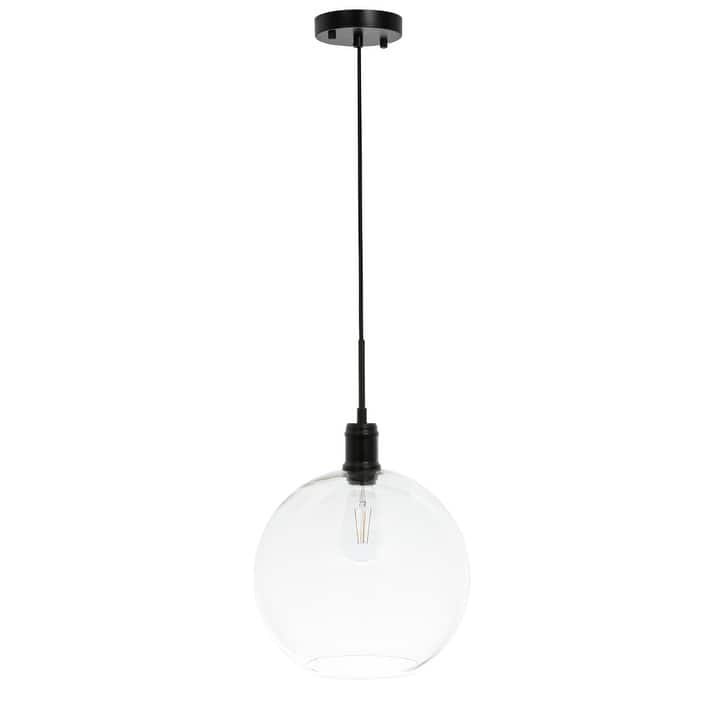 Amaris 12.5-Inch 1-Light Clear Glass Pendant
