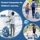 preview thumbnail 12 of 20, 16 Inch Kids Carry-On Luggage Hard Shell Suitcase with Wheels - 13" x 10.5" x 19"-32"
