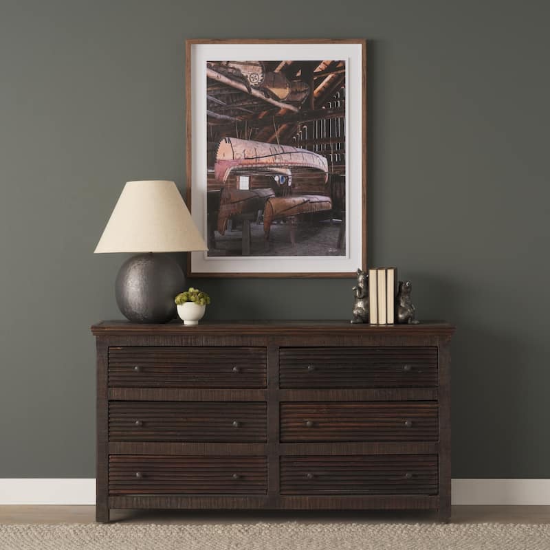 Rhett Reclaimed Wood 6 Drawer Cabinet - 60.0L x 16.0W x 32.0H