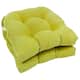 16-inch U-shaped Indoor Microsuede Chair Cushions (Set of 2, 4, or 6) - Set of 2 - Mojito Lime