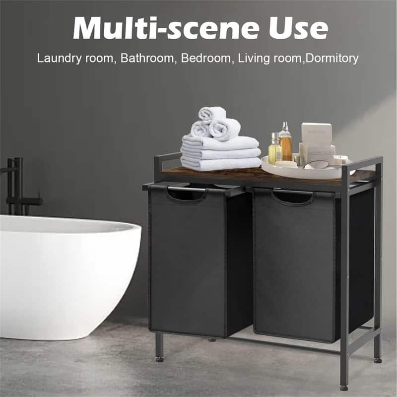 Large Laundry Hamper Sorter with 3 Removable