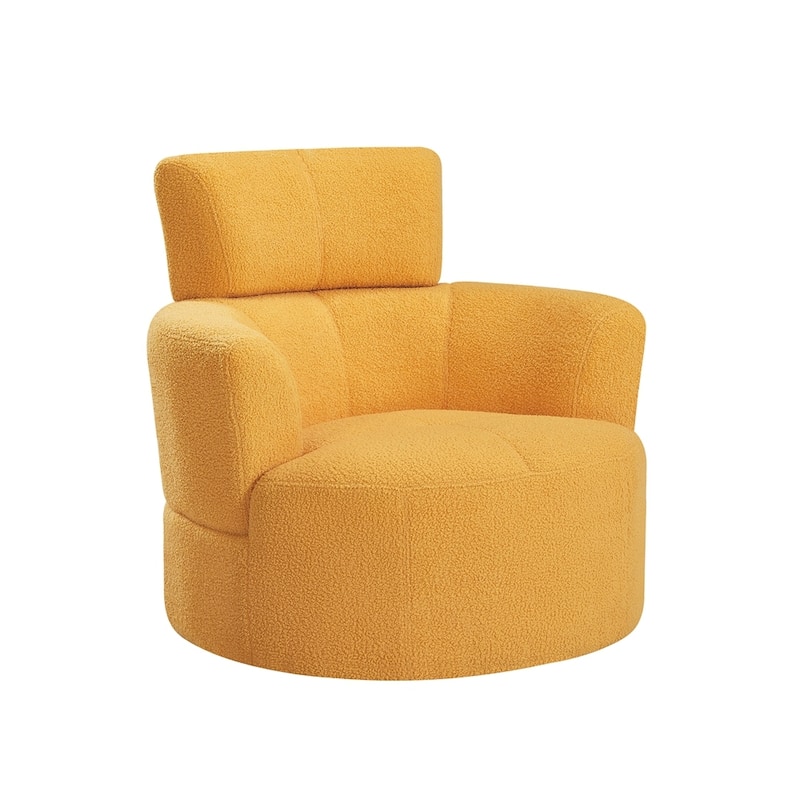 360°Swivel Chair Upholstered Accent Barrel Chair