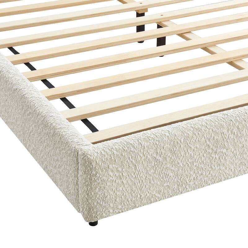 Seluna Boucle Queen Platform Bed