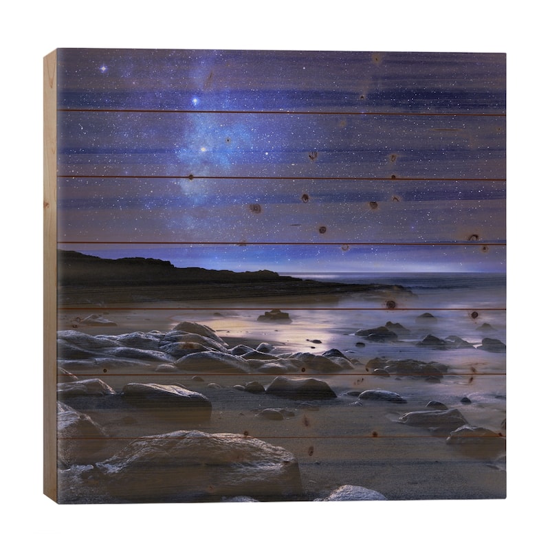 Echoes of the Silence Print On Wood by Sebastien Del Grosso - Multi-Color - 26x26x1.5