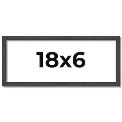 18x6 Frame Brown Solid Wood Picture Frame - Complete Modern Photo