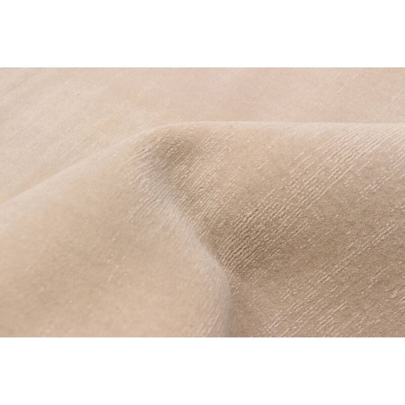 ECARPETGALLERY Hand Loomed Kashkuli Gabbeh Light Khaki Wool Rug - 5'5 x 7'6