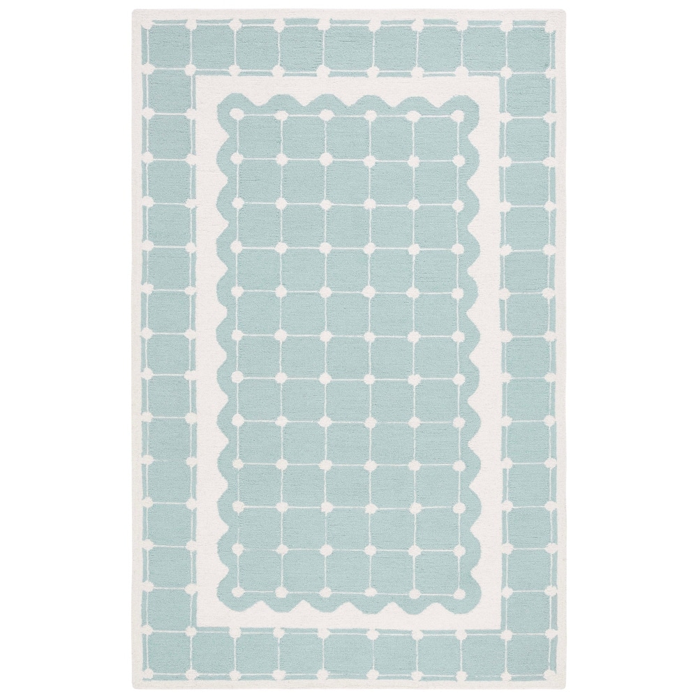 SAFAVIEH Handmade Kids Kayley Geometric Wool Rug