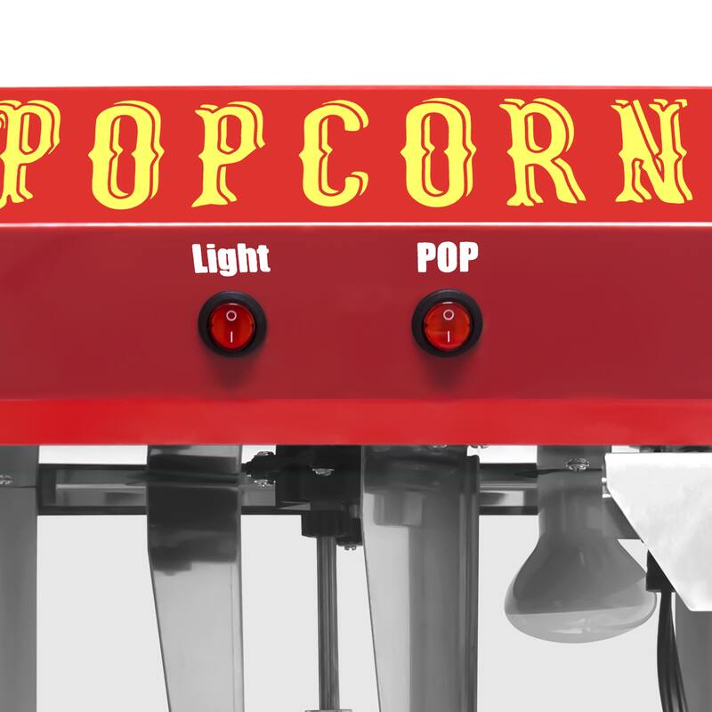 Bar Style Popcorn Machine, 6-Ounce Popcorn Maker Popper