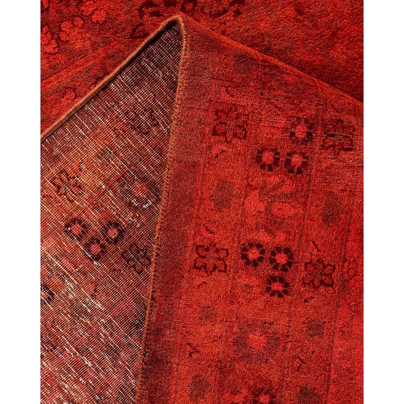Fine Vibrance, One-of-a-Kind Hand-Knotted Area Rug - Pink, 8' 1" x 8' 3" - 8' 1" x 8' 3"