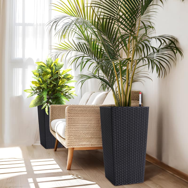 23 inch Tall Outdoor＆Indoor Planter Pots of 2