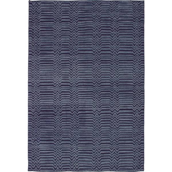 slide 2 of 5, ECARPETGALLERY Hand-knotted Eternity Purple, Violet Wool Rug - 6'0 x 8'11 Dark Purple/ Light Violet - 6'0 x 8'11