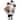 12" Traditional Santa Claus Christmas Figure with Teddy Bear Gift Bag