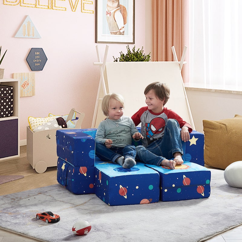 Kids Couch Modular Loveseat Children Furniture for Playroom