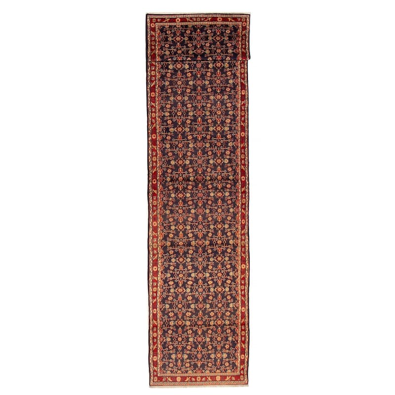 Andelz Navy Rug 3'5" x 16'1" - 3'5 x 16'1 - Dark Navy - 3'5 x 16'1