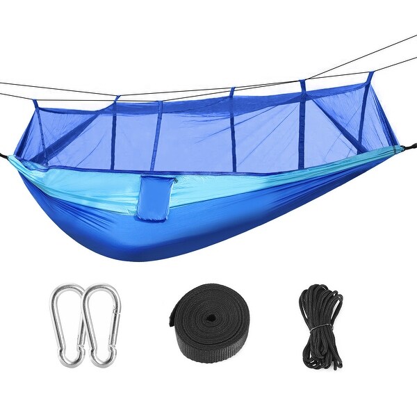 Hanging swing hammock with mosquito deals net