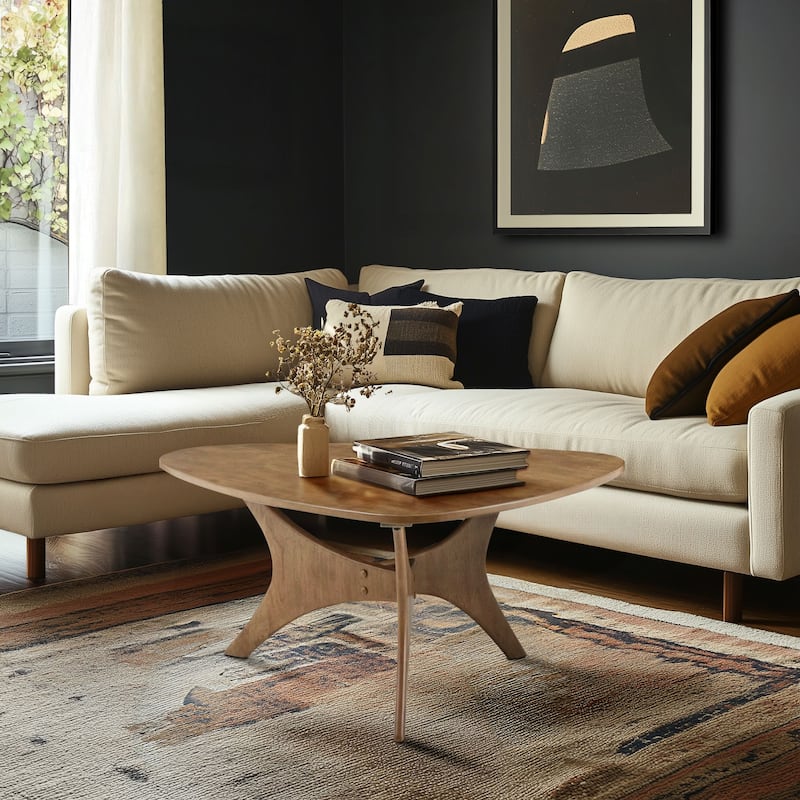 INK IVY Blaze Triangle Wood Coffee table