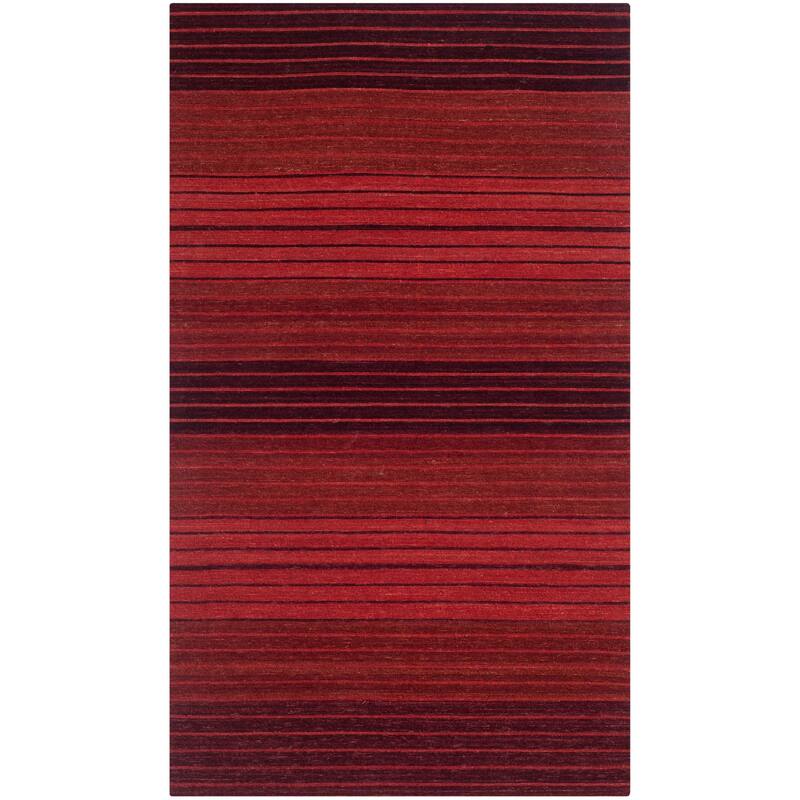 SAFAVIEH Handmade Marbella Milene Modern Wool Rug - 2'3" x 4' - Red