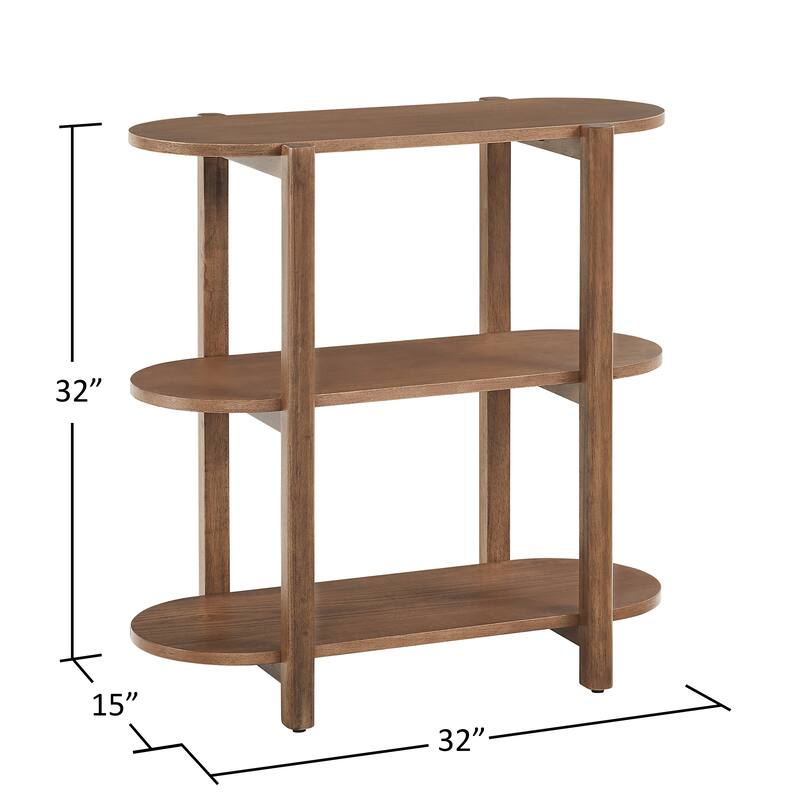 Bower Home 32" Modern Wood Bookcase - 32 W x 15 D x 32 H"