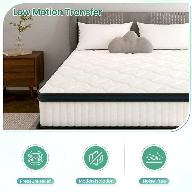 12in Supportive Innerspring Mattress with Memory Foam -Breathable Cover