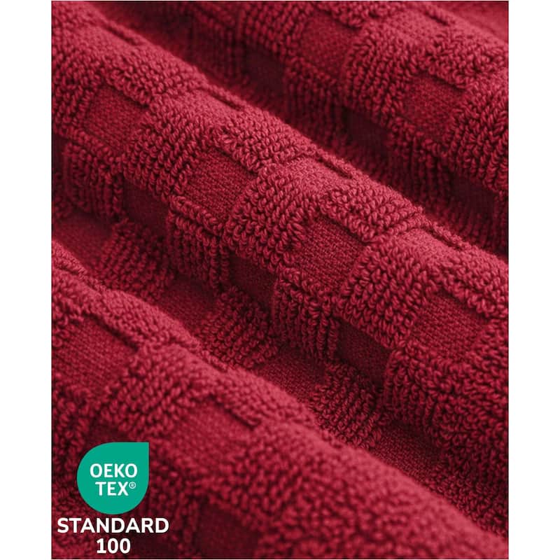 Feather and Stitch NY 650 GSM Premium Cotton 6 Piece Towel Set Super Absorbent Quick Dry Spa Quality