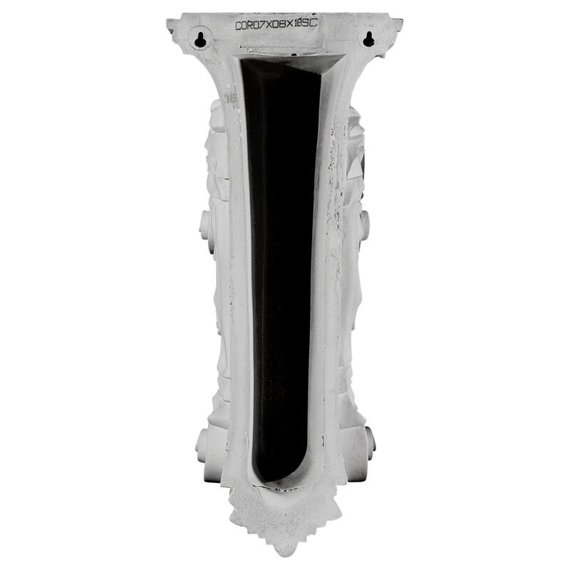 4 5/8"W x 5 1/4"D x 10 3/4"H Scroll Leaf Corbel