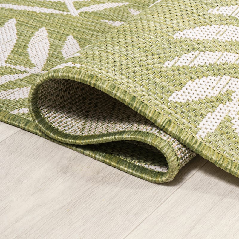 JONATHAN Y Galon Palm Frond Indoor/Outdoor Area Rug