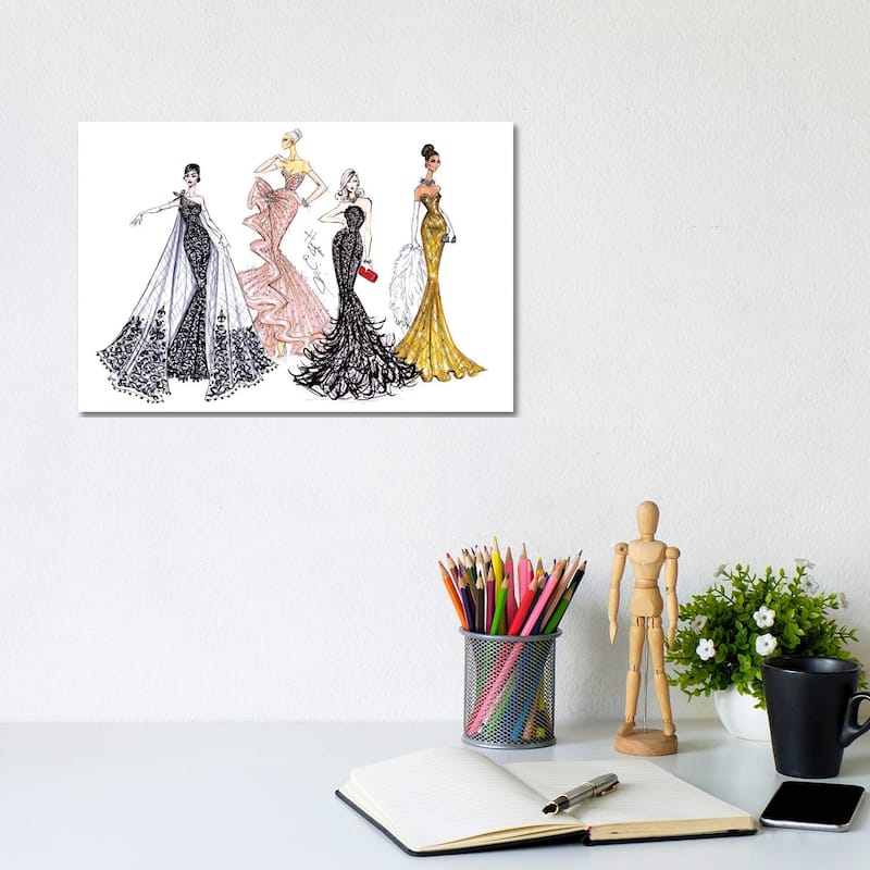 iCanvas "Red Carpet Glam" by Hayden Williams Canvas Print - 8x12x0.75