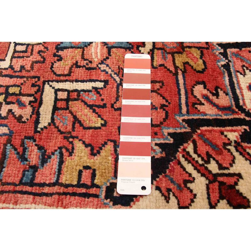 ECARPETGALLERY Hand-knotted Sarabi Red Wool Rug - 10'4 x 13'1