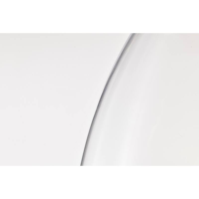 Zylo Semi-Flush Mount Metal Ceiling Lamp with Clear Glass Shade