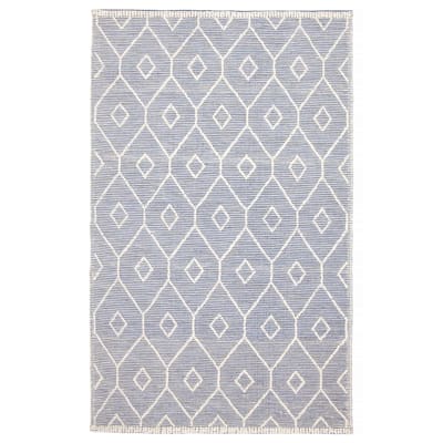 ECARPETGALLERY Braid weave Sienna Navy Wool Rug - 4'11 x 8'0
