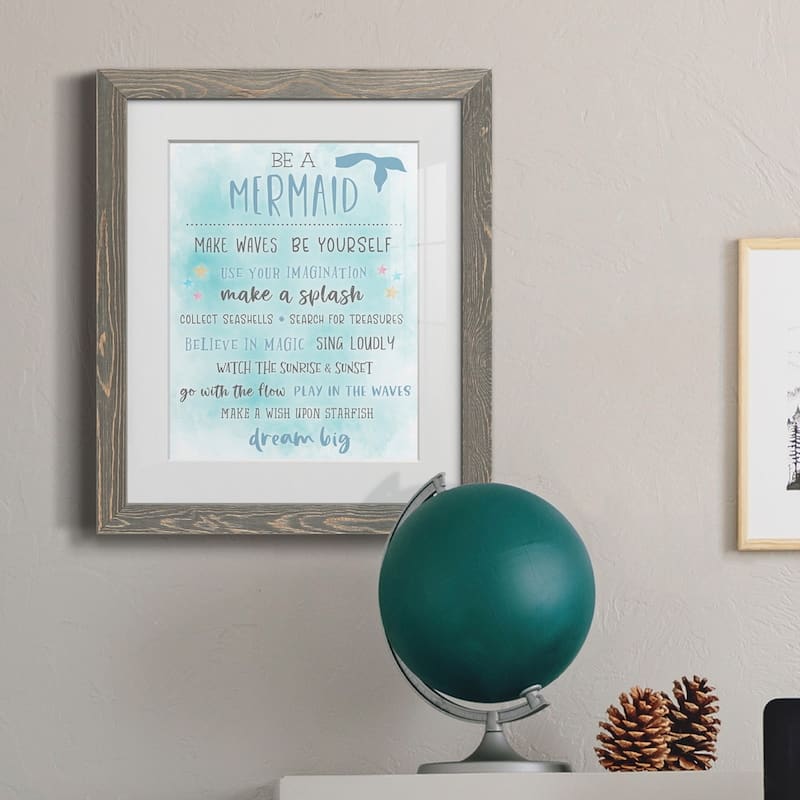 Be a Mermaid-Premium Framed Print - Ready to Hang