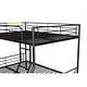 preview thumbnail 81 of 95, Metal Bunk Bed with Trundle Ladder High Guardrail Heavy-Duty Steel Loft Bed Frame with Safety Rail Able to Split