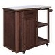 preview thumbnail 29 of 53, Outdoor Kitchen Island with Stainless Steel Top & Storage, Lockable Wheels