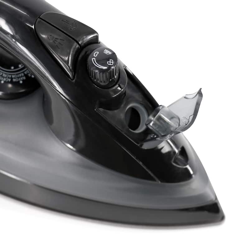 1200 Watt Cord Winder Garment Iron in Black