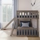preview thumbnail 24 of 38, Max and Lily Classic Twin over Twin Low Bunk with Easy Slide