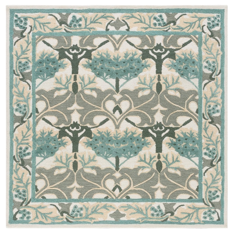 SAFAVIEH Handmade Earthly Treasure Kara Traditional Oriental Wool Rug